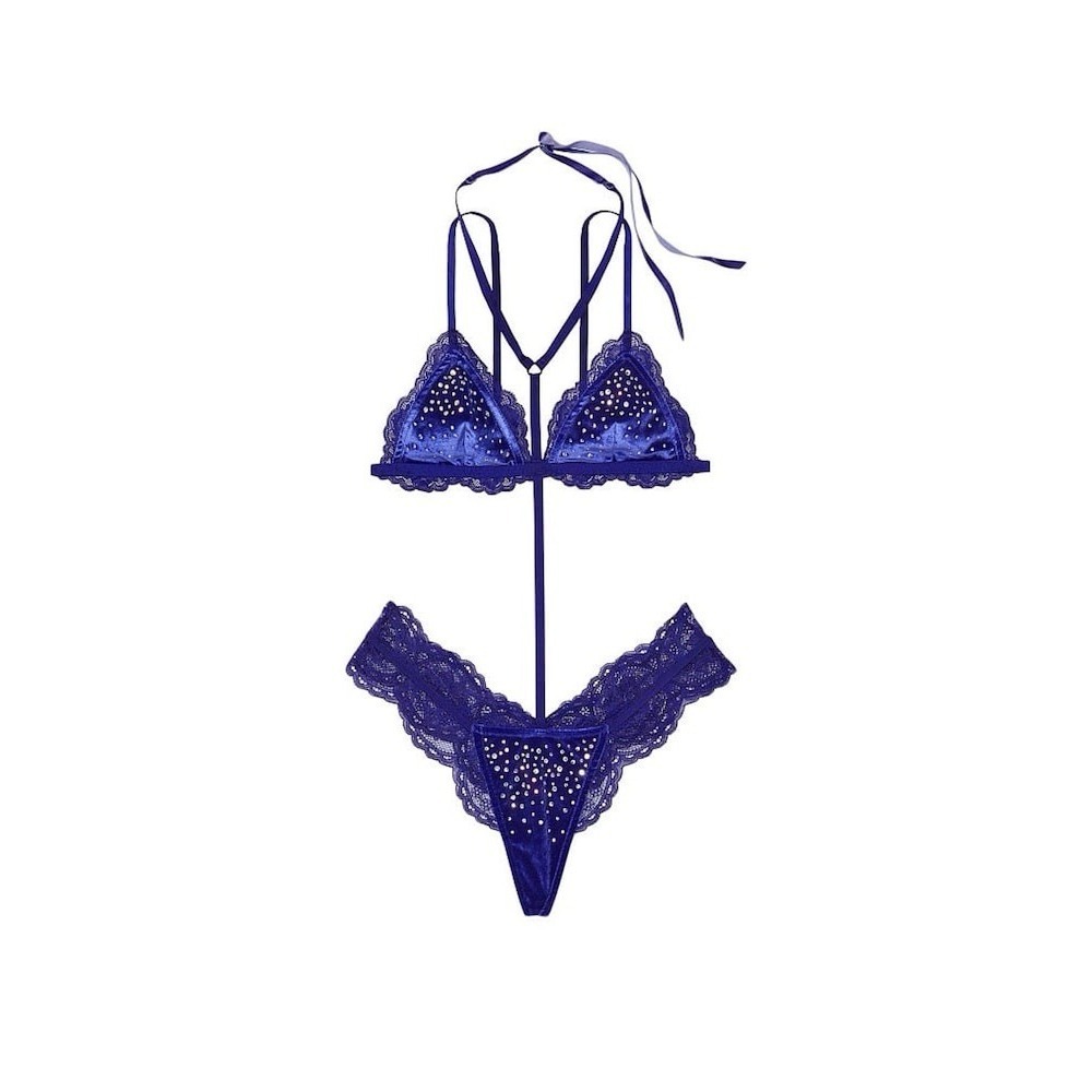 Victorias Secret Embellished Velvet Bodysuit Womens XS Dark Feminine Fairy Sexy